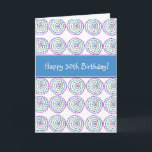 Lycklig 30års födelsedag! Kort<br><div class="desc"></div>