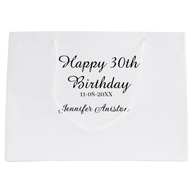 Lycklig 30års födelsedag lägg till snyggt för namn (Framsidan)