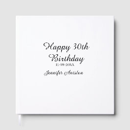 Lycklig 30års födelsedag lägg till snyggt för namn gästböcker