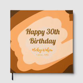 Lycklig 30års födelsedag, rustik trä Halloween fal Gästböcker