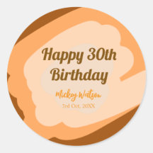 Lycklig 30års födelsedag, rustik trä Halloween fal