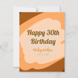 Lycklig 30års födelsedag, rustik trä Halloween fal Vykort