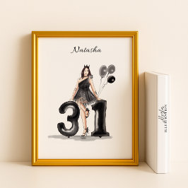 lycklig 31a födelsedag. poster