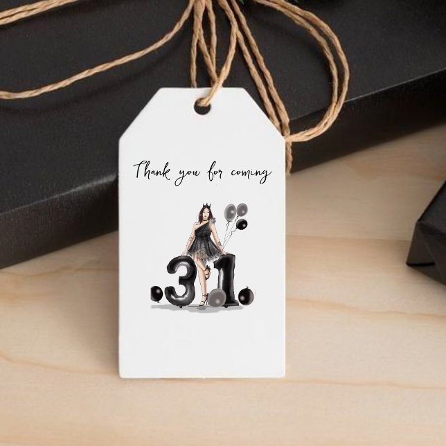 lycklig 31a födelsedag. presentetikett (Skapare uppladdad)