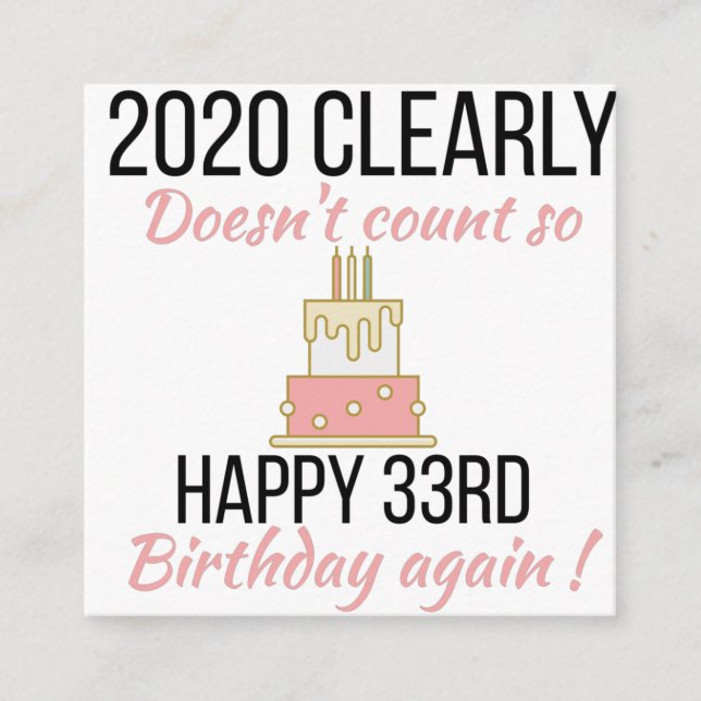 Lycklig 34:e födelsedag, ynkligt 34:e födelsekort tilläggskort (Framsida)