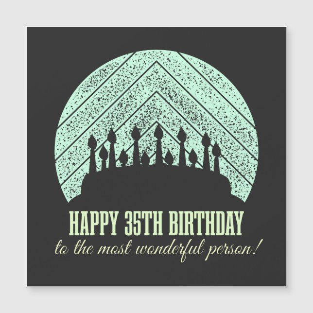 Lycklig 35e födelsedag till den mest underbara per (Framsida)