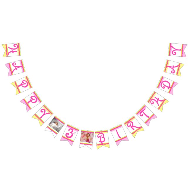 Lycklig 3:e födelsedag, fotbojor vimplar (Alla)