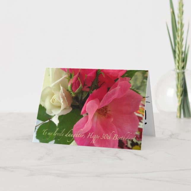 Lycklig 3:e födelsedag till dotter kort (Framsida)