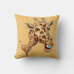 Lycklig 3D Giraffe Kudde