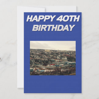 Lycklig 40-årskort kort