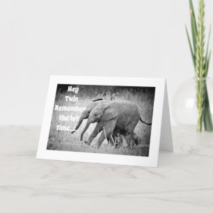 LYCKLIG **40 BIRTDAG TILL MITT "TWIN"-KORT KORT