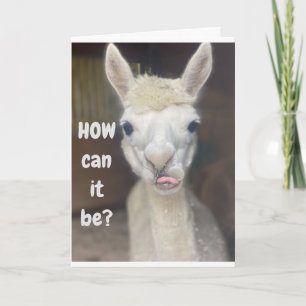 "LYCKLIG 40:e BIRTHDAY" från WIDE EYED LLAMA Kort