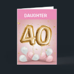 LYCKLIG *40:e BIRTHDAY TILL DIG *DAUGHTER*-kort Kort<br><div class="desc">LYCKLIG **40th*** BIRTHDAY ***DAUGHTER*** TACK FÖR ATT JAG STOPPAT ETT AV MINA ÅTTA LAGER!</div>