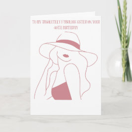 Lycklig 40:e födelsedagen till min Fabulous syster Kort