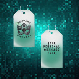 Lycklig 40:e födelsedagsmorgonen maskerad | presentetikett