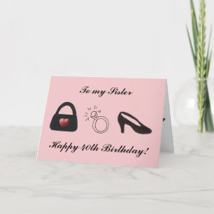 Lycklig 40:e syster kort