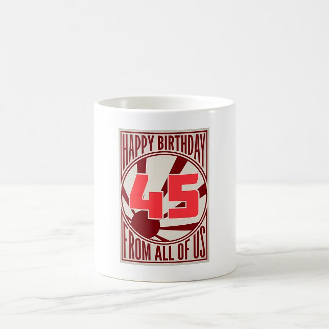 Lycklig 45:e födelsedagen kaffemugg (Skapare uppladdad)