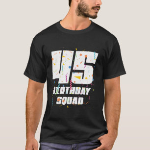 Lycklig 45:e födelsedagstorget Lycklig, 45:e årgån T Shirt