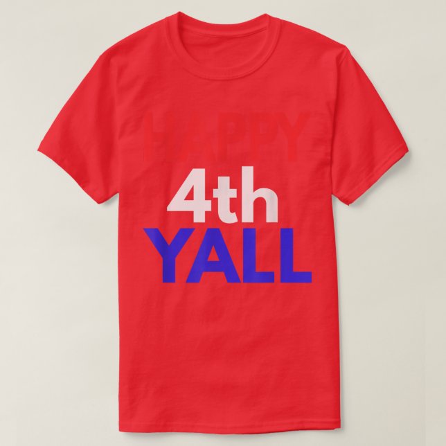 Lycklig 4:e året 4 juli s t shirt (Design framsida)