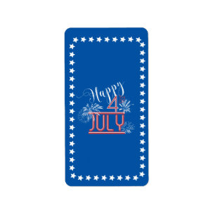 Lycklig 4:e Fireworks Hershey's Wrapper ID185 Adressetikett