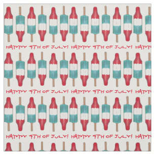 Lycklig 4:e juli Americana Rocket Pop Popsicles Tyg