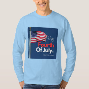 Lycklig 4:e juli Amerikanska Flagga T Shirt