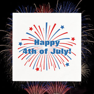 Lycklig 4:e juli-blöjor för Independence day Pappersservett