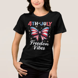 Lycklig 4:e juli-coquette bin 4:e juli t shirt