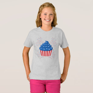 Lycklig 4:e juli Flickor T-shirt