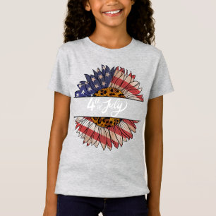 Lycklig 4:e juli Flickor T-shirt