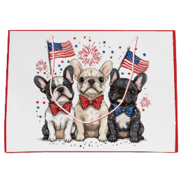 Lycklig 4:e juli Fransk Bulldog