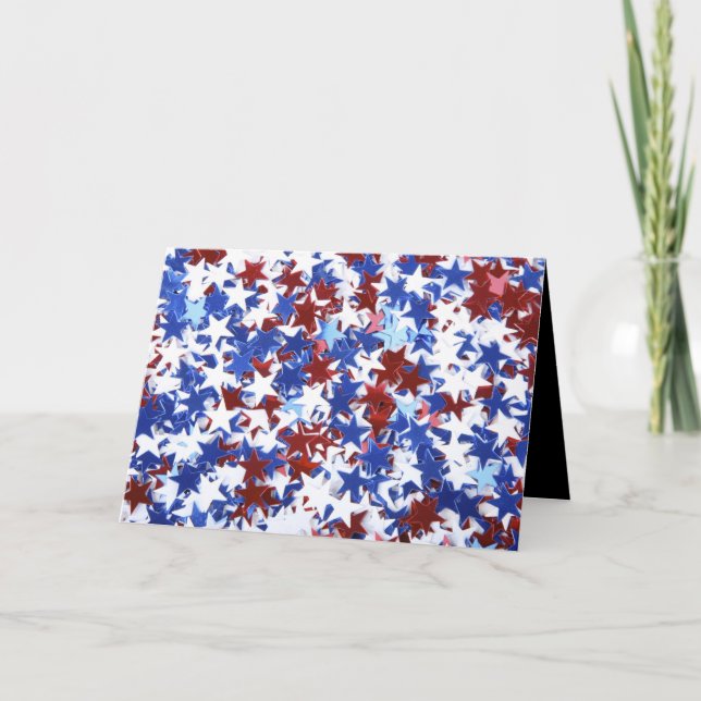 Lycklig 4:e juli-hälsningskort kort (Framsida)