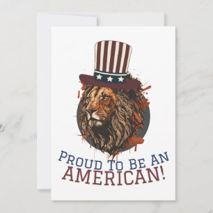 Lycklig 4:e juli Independence day Amerikanska part Julkort