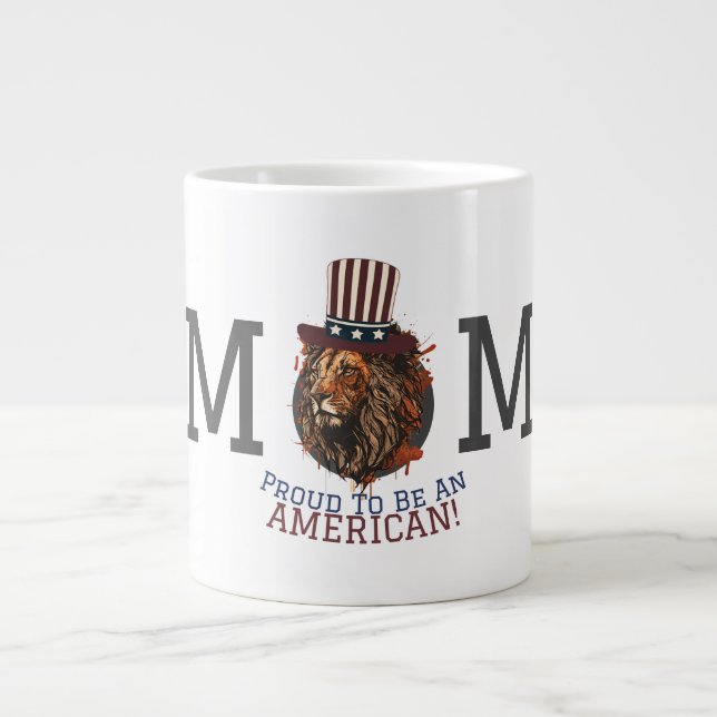 Lycklig 4:e juli Independence day Amerikanska part Jumbo Mugg (Framsidan)