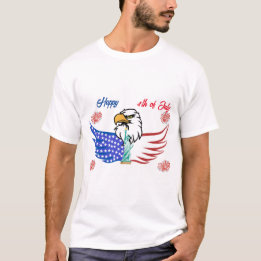 Lycklig 4:e juli-konstruktionen t shirt