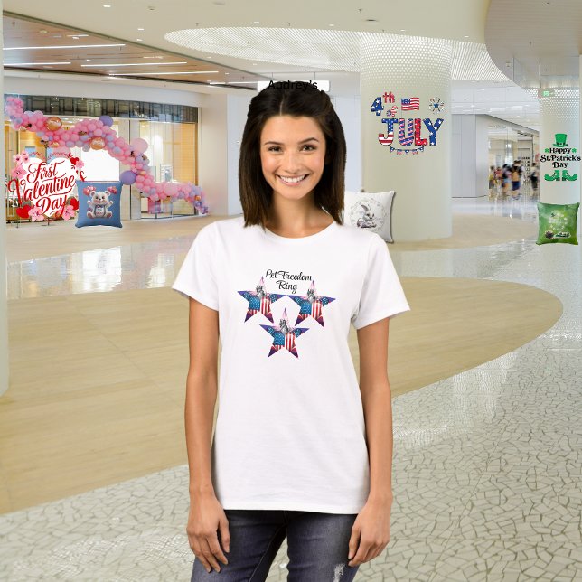Lycklig 4:e juli "Let Freedom Ring" T-Shirt (Skapare uppladdad)