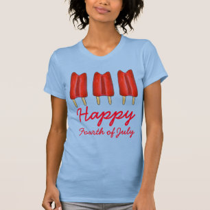 Lycklig 4:e juli: Posicle of Cherry Twin Pop T Shirt
