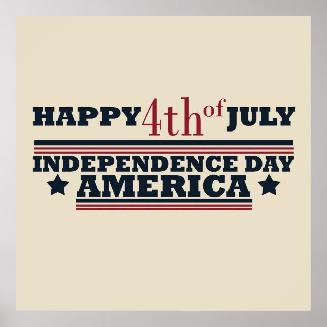 Lycklig 4:e juli poster (Framsidan)