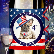 Lycklig 4:e juli Pug
