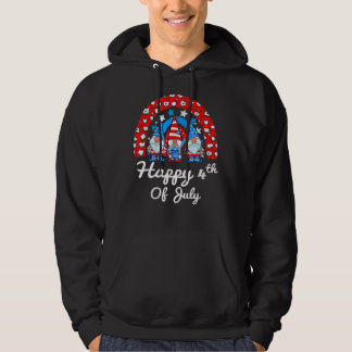 Lycklig 4:e juli Regnbåge Independence day USA Man Hoodie