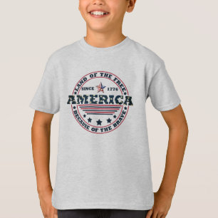 Lycklig 4:e juli t shirt