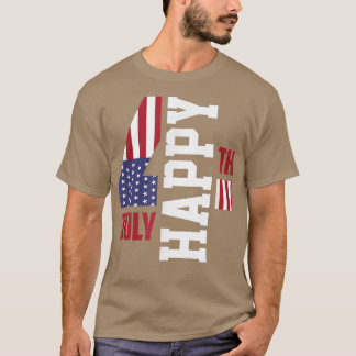 Lycklig 4:e juli USA T Shirt