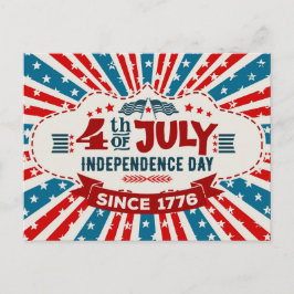 Lycklig 4:e juli-vykort vykort