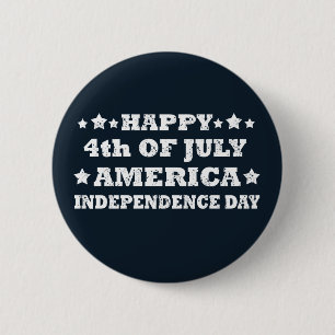 Lycklig 4:e July America Knapp