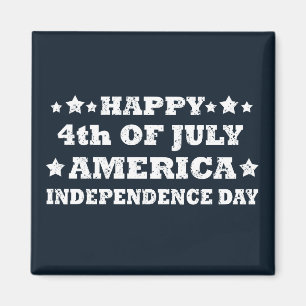 Lycklig 4:e July America Magnet