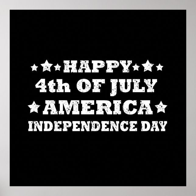 Lycklig 4:e July America Poster (Framsidan)