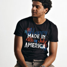 Lycklig 4:e July America typography