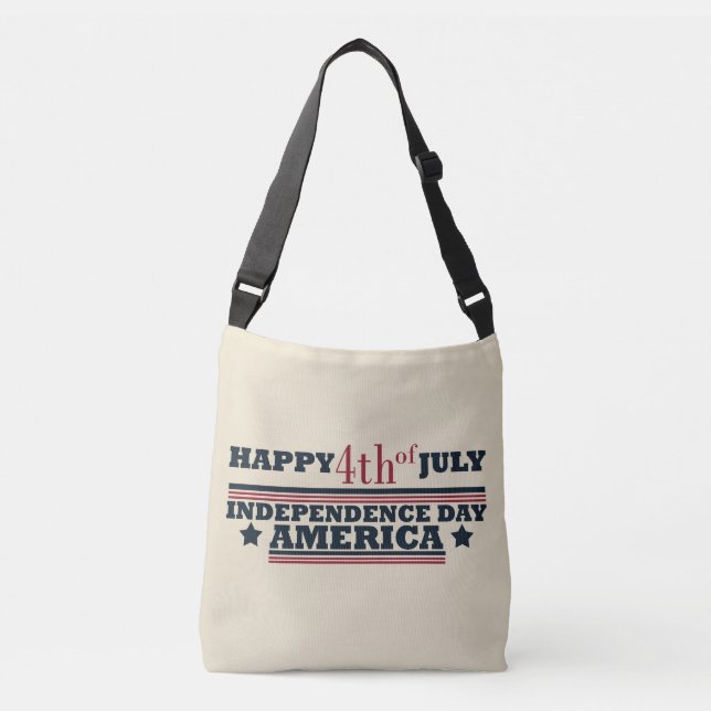 Lycklig 4:e July independence day Amerika Axelväska (Framsida)