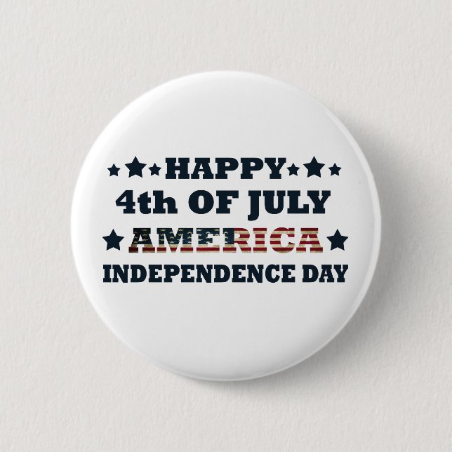 Lycklig 4:e July independence day Amerika Knapp (Framsida)