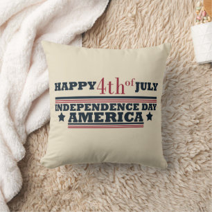 Lycklig 4:e July independence day Amerika Kudde